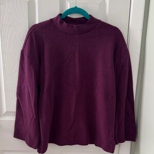 Old Navy Plum Mock Neck Sweatshirt